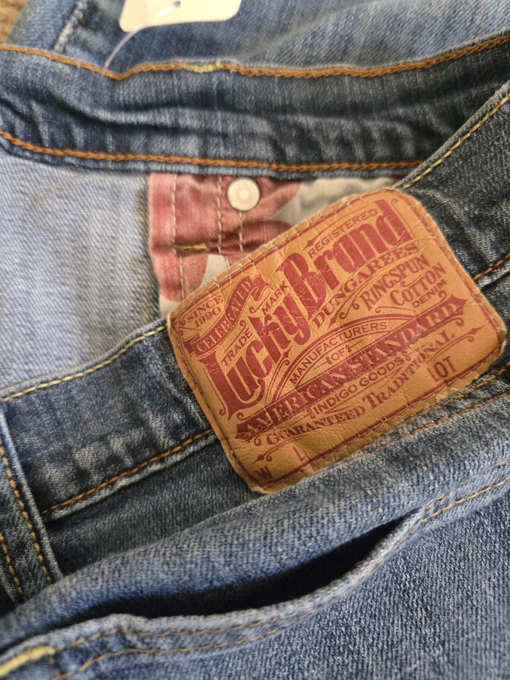 Lucky Brand Light Blue Denim Shorts with Contrast Stitching - Picture 6 of 12